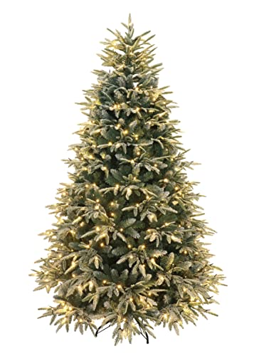 Frosted Colorado ICY-Blue Pine Christmas Tree Pre-lit with LED Lights