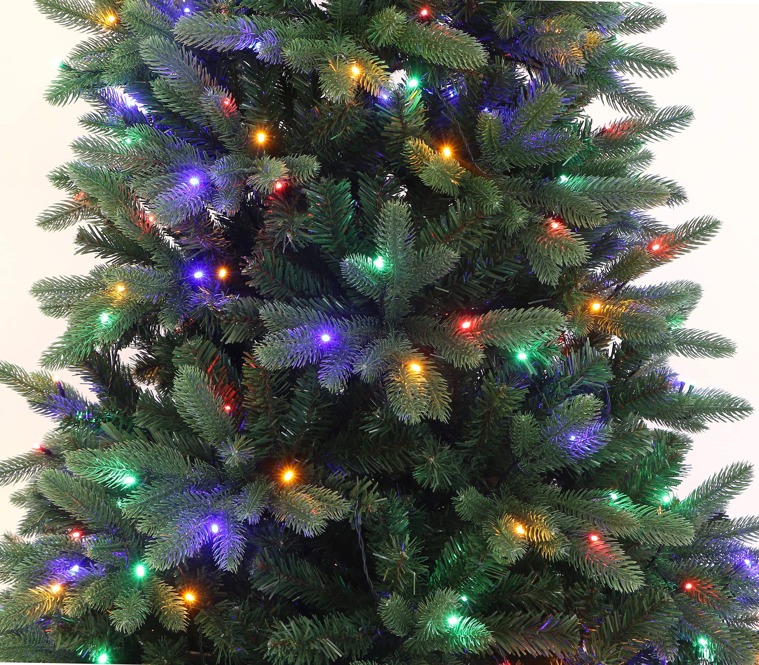 Dark Green Mountain Spruce Pre-lit with Multi-Color LED Lights