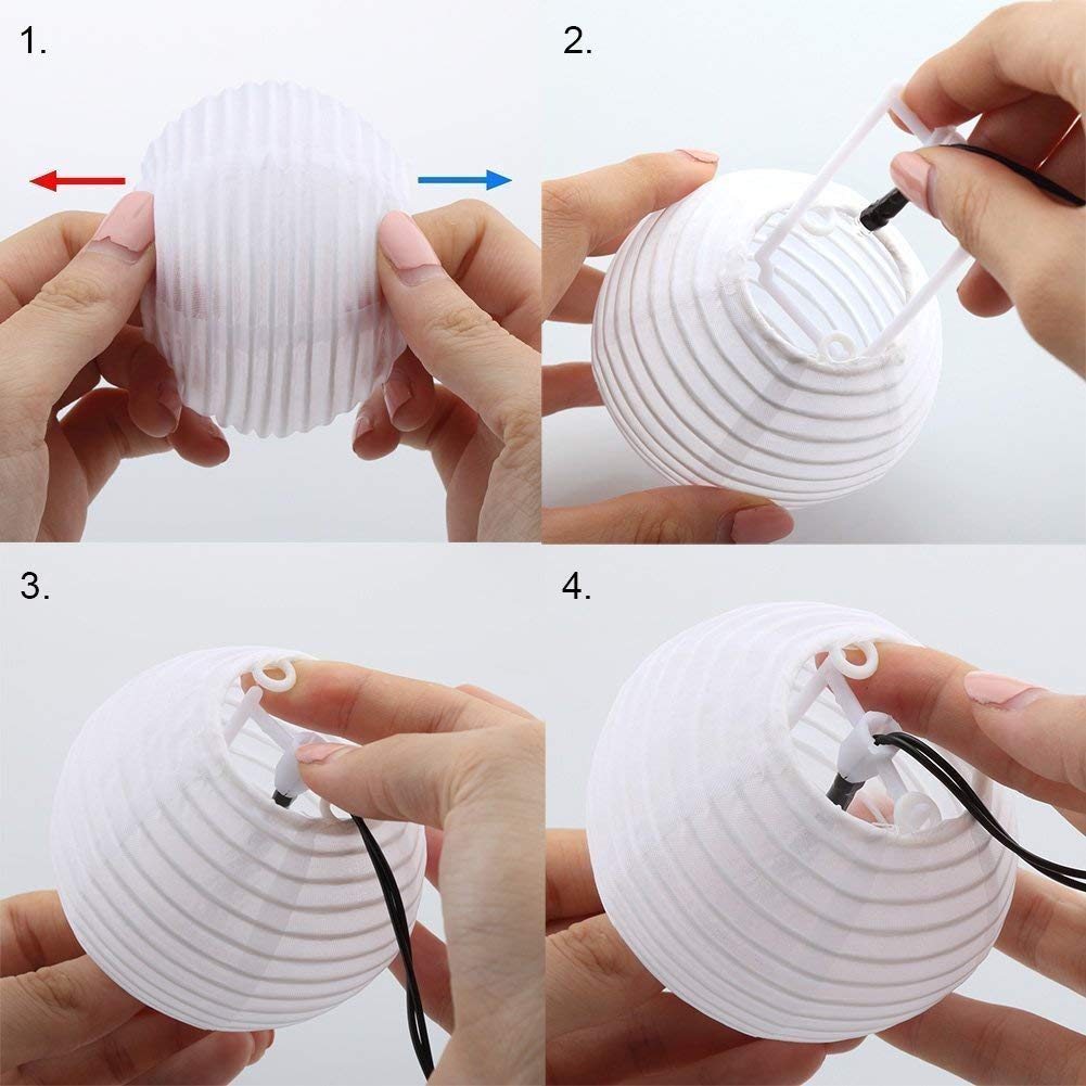 Solar Power Waterproof Lantern String Lights