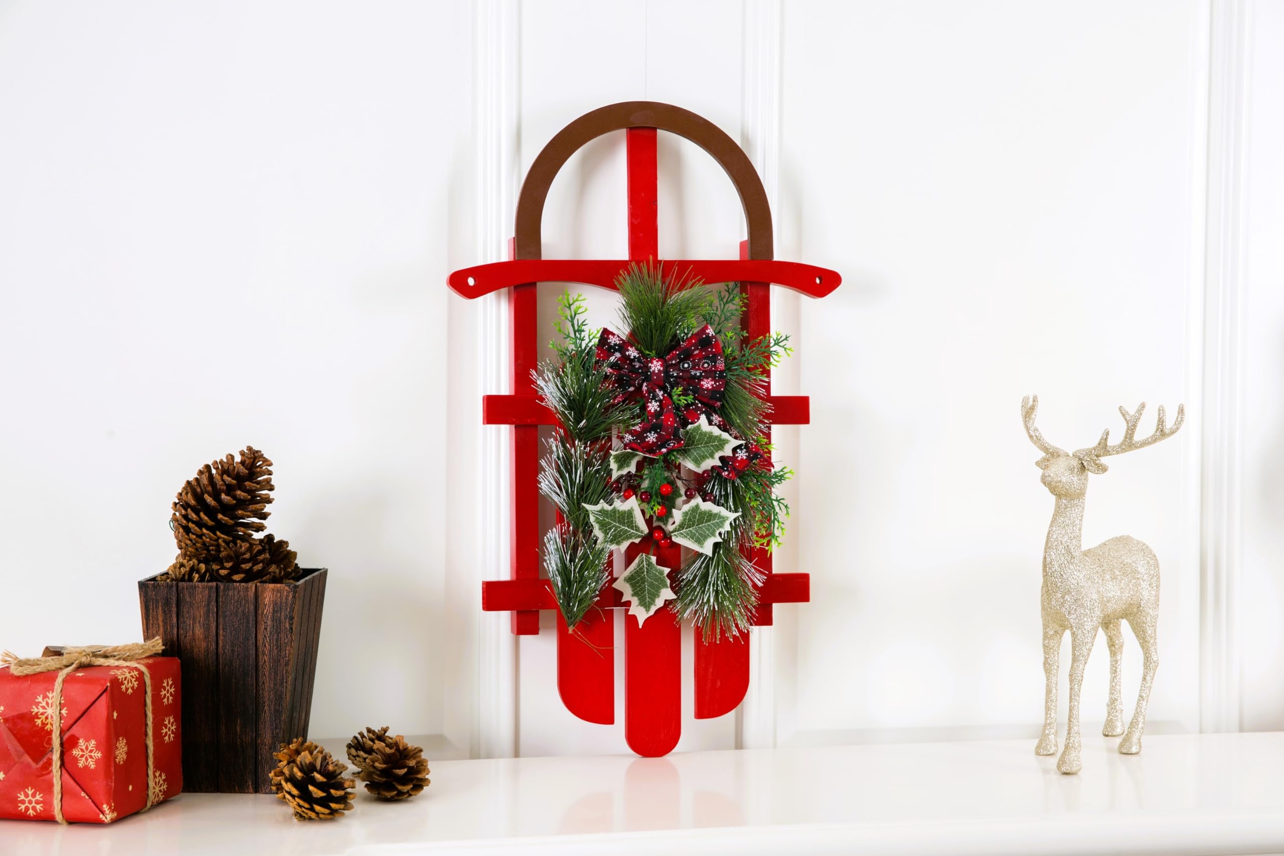 Christmas Sled Wall Art Decoration