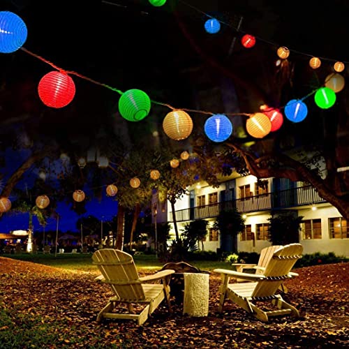 40 LED/ 35ft Remote Control Super Big Solar Power Patio Lantern String Lights (Multi-Color)