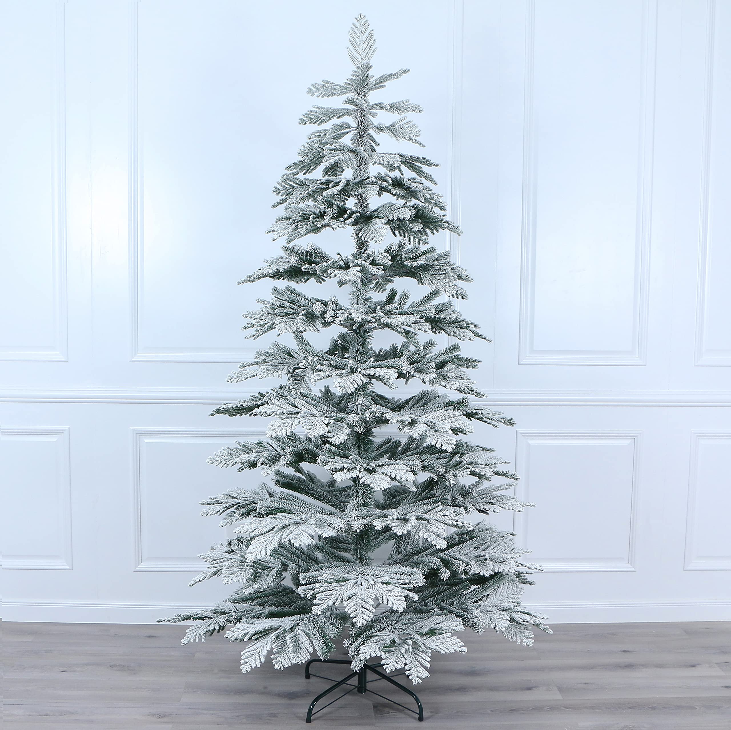 Simply Flocked Realistic Cedar Christmas Tree 100% PE