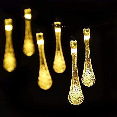 Teardrop Warm White LED String Light for Indoor and Outdoor Home Decoration