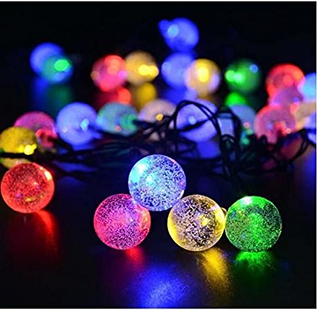 100LED/33ft Crystal Ball Energy efficient Indoor Outdoor Waterproof Globe LED String Lights Patio, Lawn & Garden String Lights, Party/Wedding Lights (Multi-Color)
