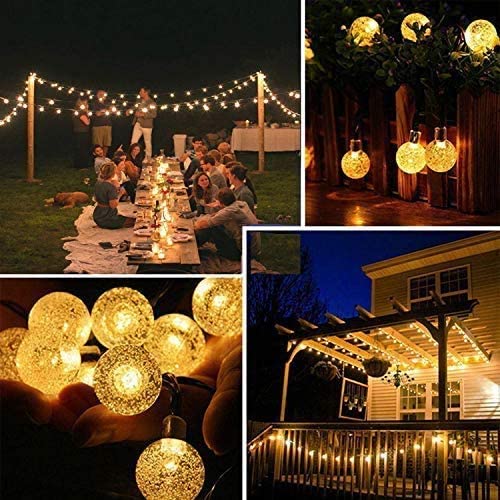 100LED/33ft Crystal Ball Energy efficient Indoor Outdoor Waterproof Globe LED String Lights Patio, Lawn & Garden String Lights, Party/Wedding Lights (Multi-Color)