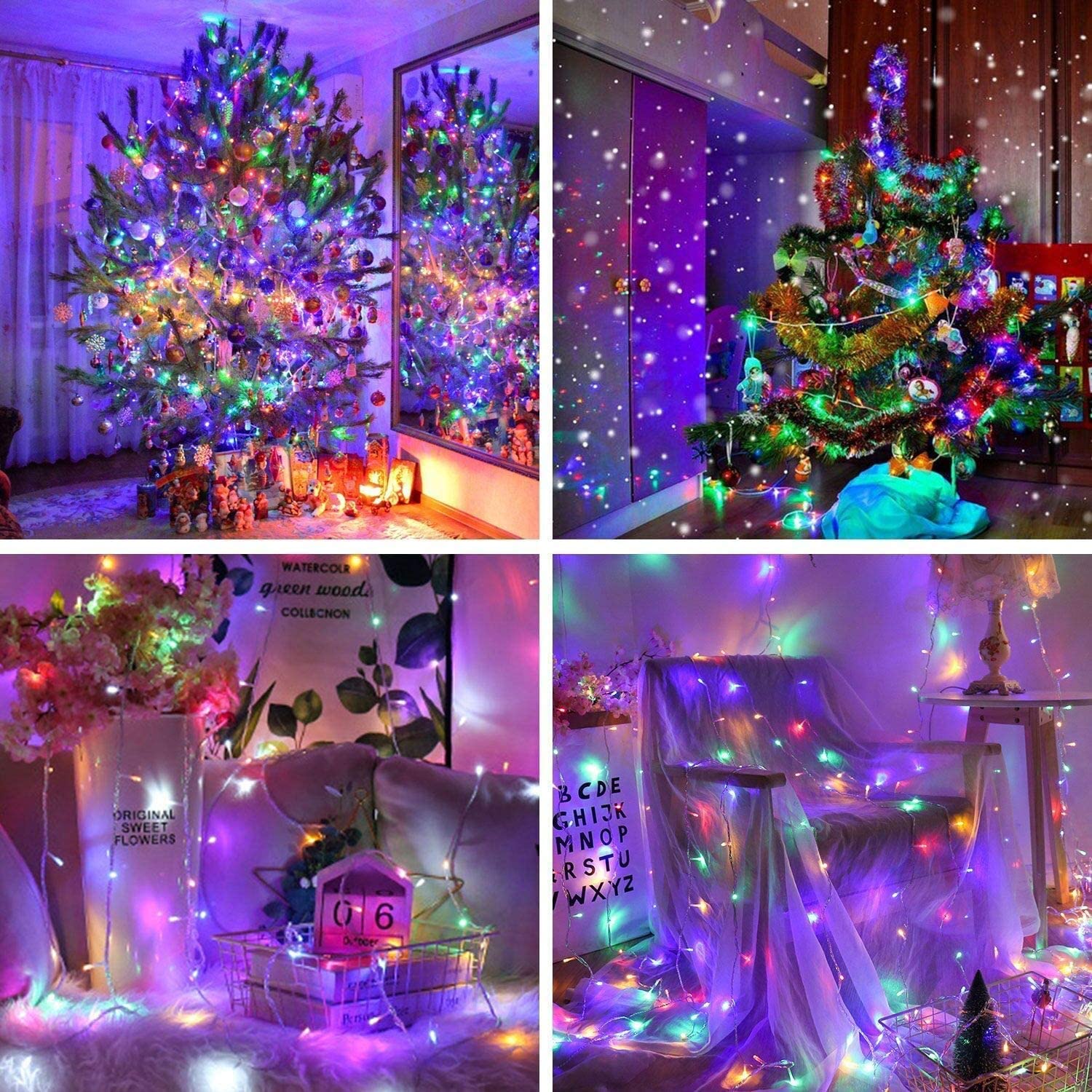 300T LED 99 Ft Indoor Outdoor Decoration Fairy String Lights (Multi-Color)