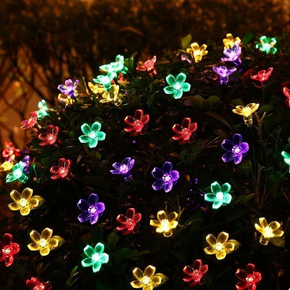 Indoor Outdoor Decoration Beautiful Blossom String Lights 100 LED 33 Feet 8 Modes (Multicolor)