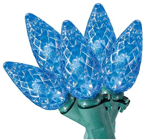 C6 Blue 100 LED Christmas Light 35ft String