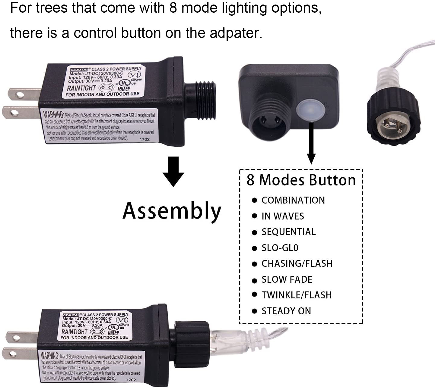 100LED/33ft Crystal Ball Energy efficient Indoor Outdoor Waterproof Globe LED String Lights Patio, Lawn & Garden String Lights, Party/Wedding Lights (Multi-Color)
